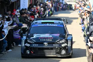 Elfyn Evans et sa Toyota GR Yaris Rally1 — archive